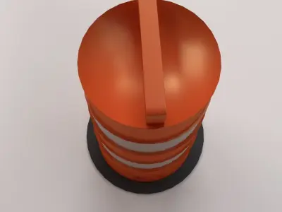 Barricade Barrel 3D model