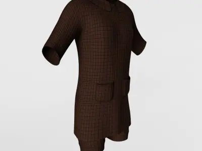 Antique Victorian Childs Outfit Low-poly 3D model