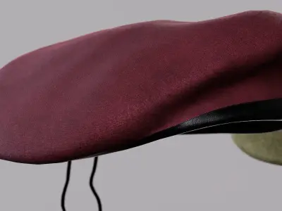 Military Hat Collection Low-poly 3D model