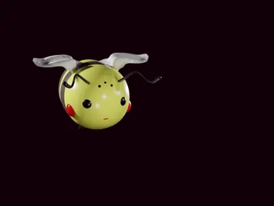 Cartoon Bee 3D model buy