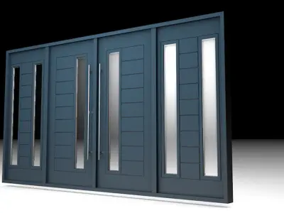 commercial entrance door 3D model