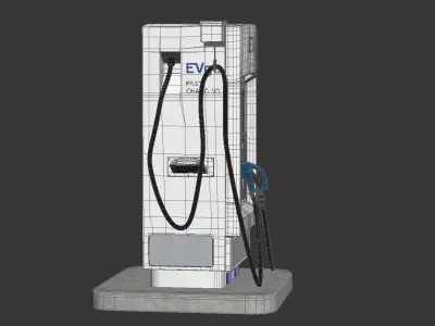 Electric Vehicle Charging Station EV GO 4 3D model