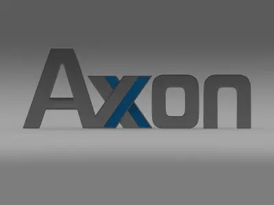 axon logo 3D model by Sergey