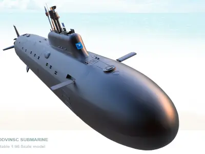 Severodvinsk Submarine 3D Print Model 3D print model