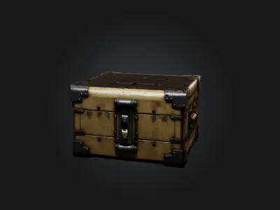 Realistic Lockbox Model Low-poly 3D model