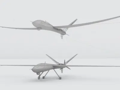 UAV DRNE VIGIA Low-poly 3D model