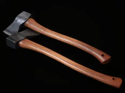 Axe Melee Weapon Low-poly 3D model