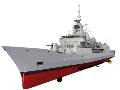 HMNZS TE MANA NEW ZEALAND MEKO CLASS FRIGATE 3D model