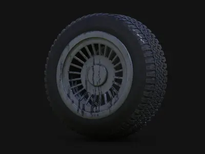 Ultra realistic Used offroadTire 3d model Free 3D model