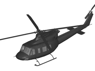 Bell 412  helicopter  3D model