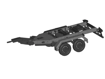 boat trailer 3D model by truck-3d