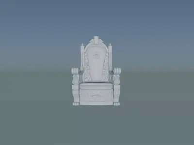 king throne 3D model