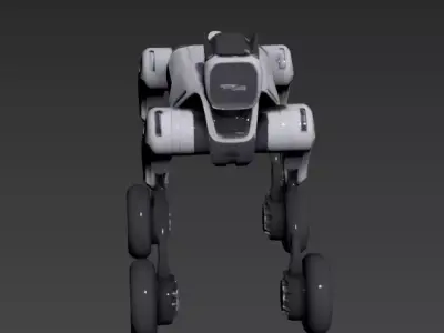 Chinese Scene - Intelligent Robot Dog - MagicDog-W 3D model