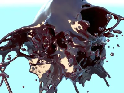 Tear of a drop 3D model