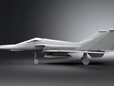 Mig242 Flamefox Scale model 3D print model