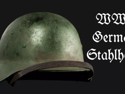 WW2 German Stahlhelm Free low-poly 3D model
