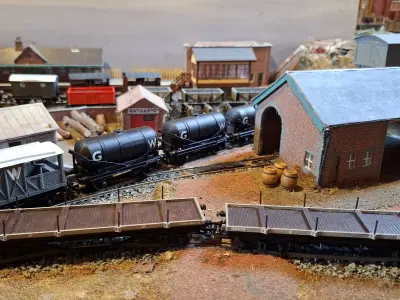 Bogie Bolster Railway Wagon 00 model railways GWR BR Macaw 20T 3D print model