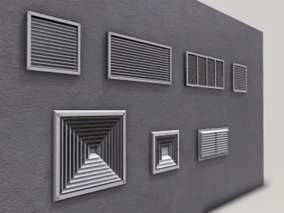 Air Vent Systems Low-poly 3D model