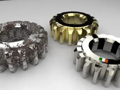 Mechanical Parts Free 3D model