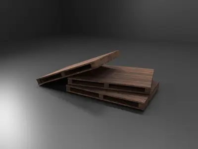 Pallet Low-poly 3D model