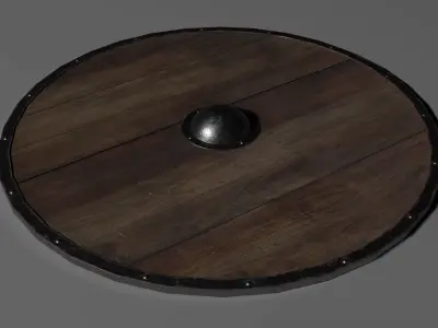 Viking Shield 3D model 5