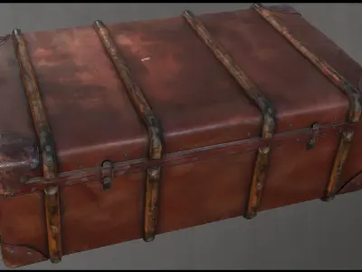 Trunk001 old trunk with sticker Texture