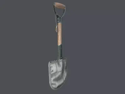 Shovel Low-poly 3D model purchase