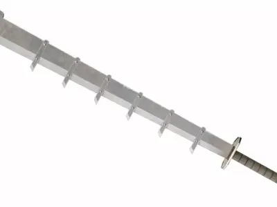 Fanged sword Free 3D model