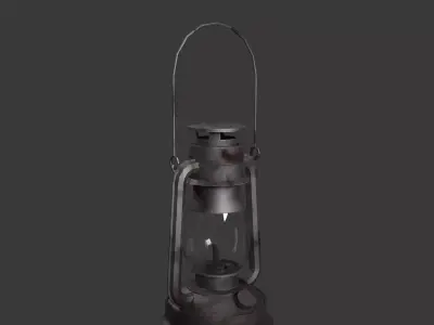 Lantern Set  Low-poly 3D model
