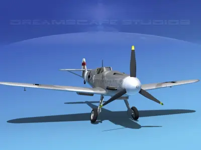 Messerschmitt BF-109 V08 3D model