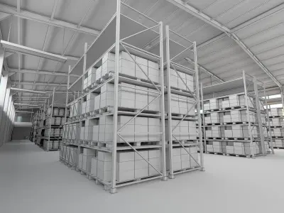 warehouse 3D model purchase