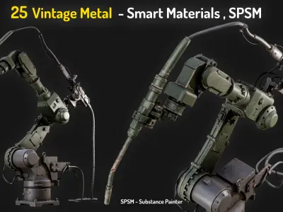 25 Vintage Metal Smart Materials Texture