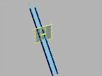 Stair security gate Free 3D model