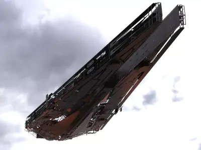 Dreadnaught Ship Wreck7 3D model