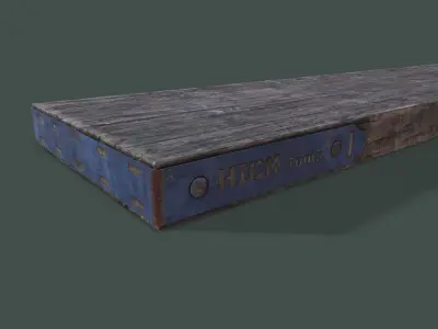 Scaffolding Board Low-poly 3D model