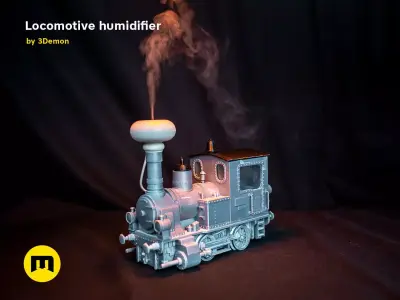 Locomotive Air Humidifier 3D print model