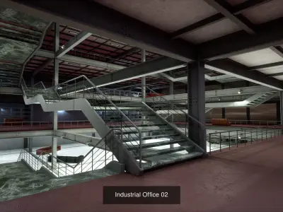 Industrial Office Collection 3D Model Pack