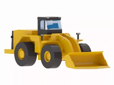 Loader Mining 939L Simplified Low-poly 3D model