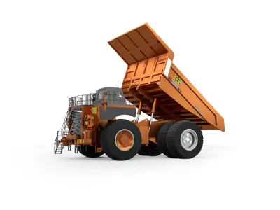 Rigged Hitachi Construction Machinery EH5000AC-3 Haul Truck 3D model