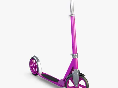 Kick Scooter pink 3D model