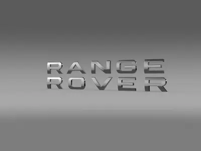 Range Rover lettering logo  3D model