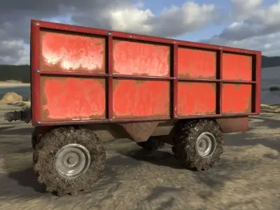 Container truck 3D model Low-poly 3D model from CGTrader