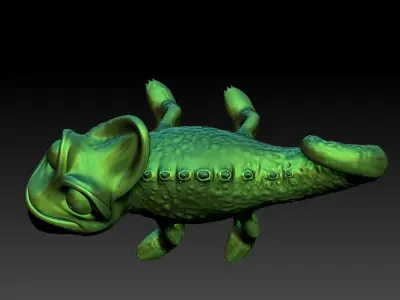 Chameleon Free 3D print model