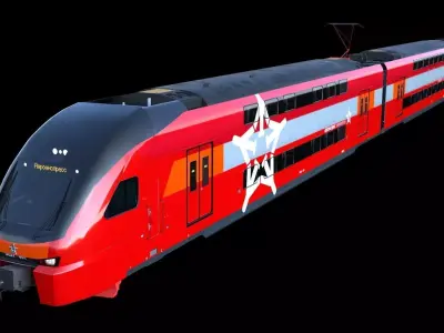 Aeroexpress Stadler KISS 3d 3D model