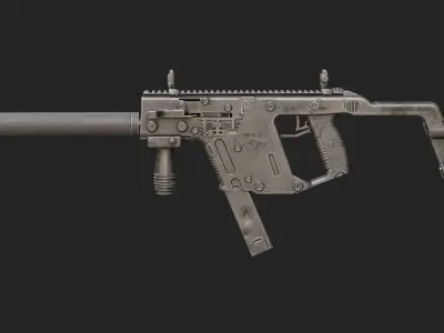 Kriss Vector Low-poly 3D model order