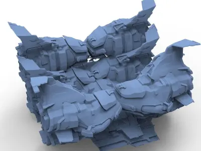 Space Roamer Mining laser Architecture 3  3D model