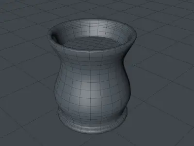 Vase with wine 3D model