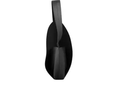 Black Leather Hobo Bag 3D model