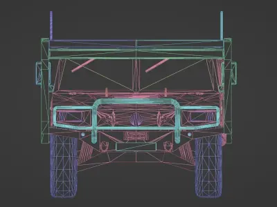 uro vamtac s3 with platform Low-poly 3D model