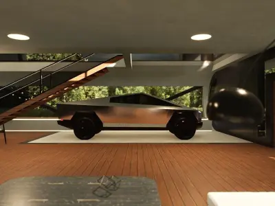 Retro Space Age Cyberhouse Free 3D model